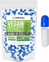 XPRS Nutra Size 3 capsule vuote - 500 conta capsule vegane vuote - Pillole vegetariane - Riempimento di capsule vegetali fai da te - capsule di verdure (blu/bianco)