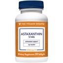 La vitamina Shoppe Astaxantina (Solasta) Branded Ingrediente 12mg (30 Softgels)