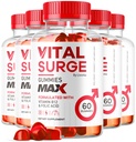 (5 Pack) Vital Surge MAX, VitalSurge Gummies MAX per il supporto degli uomini, 1050 MG Advanced Max Strength Formula, VitalSurge MAX Maschio Performance, Vital SurgeMAX Mens Gummies
