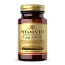 Solgar Vitamin D3 (Cholecalciferol) 55 mcg (2200 IU), 50 Capsule Vegetali - Aiuta a mantenere le ossa sane e denti - Supporto di sistema immunitario - Non-GMO, Senza glutine, Latticini Free, Kosher - 50 Servings