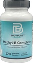 Corpo Pure Methyl-B Complete - Essential Methylated B Vitamins per la produzione di energia e la salute generale 120-Capsules
