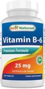 Migliori naturali Vitamina B-6 25 Mg compresse, 250 Conte