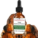 MagMushroom Chaga Mushroom estratto di tintura liquida, supplemento giornaliero, doppio estratto per la potenza massima, 2 Fl. oz., 60 dosi giornaliere