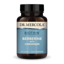 Dr. Mercola Biothin Berberina con cromo - Supporta la funzione metabolica sana - Assorbimento potenziato - Non OGM, senza glutine e senza soia - 30 capsule (30 Serve)
