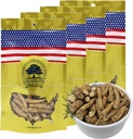 American Ginseng Slices dal Wisconsin (Ginseng Root Wisconsin Cresciuto! La maggior parte della gente lo usa per fare il tè di Ginseng! Buon per la salute! (American Ginseng Large Branch, 4 Packs di 1 Pound)
