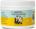 Probiotici, Prebiotici, & Enzimi digestivi per cani| Ingredienti limitati| Supporto digestivo |Rilievo di allergie |Supporto immunitario| Riduce l'infiammazione| Diarrea & Gas Relief (150g), Bianco