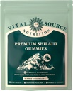 Vital Source Nutrition - Premium Shilajit Gummies - Bone, Cervello, Energy & Vitality Support - Himalayan Organic Shilajit - Vegan, Gluten-Free & Halal - Summer Watermelon - 60 Gummies - 30 Serve