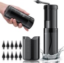 Rimozione della cera dell'orecchio - Pulitore elettrico dell'orecchio, Kit di pulizia dell'orecchio con 5 modalità di pressione, strumento di pulizia dell'orecchio sicuro ed efficace, sistema di irrigazione dell'orecchio con USB ricaricabile