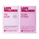 Love Wellness The Killer & Flora Power | Vaginal Suppository Duo con acido borico, probiotici e vitamina C | Supporta pH Balance, Odor Control & Feminine Health | Fragrance-Free, Non-GMO & Paraben Free
