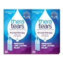 TheraTears Dry Eye Therapy Lubricating Gocce per occhi secchi, Preservative Gocce oculari gratuite, 30 Vials monouso (2 Pack)