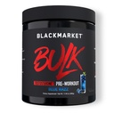 BLACKMARKET Bulk Pre Workout - Preworkout Energy Drink per gli uomini 30 Serve - Pre-Workout Bevanda Polvere con Creatina (Blue Razz)