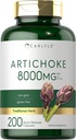 Carlyle estratto di carciofo capsule 8000mg | 200 Count | Non OGM, Gluten Free Supplement