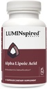 LUMINSPIRED HEALTH Acido alfa lipoico 600mg CR con biotina 500mcg per un migliore assorbimento, 60 compresse vegane, Supporta la funzione antiossidante, Metabolismo di glucosio e integratore di nervatura sano, senza glutine