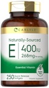 Carlyle Vitamin E 400 IU Softgels | 250 Count | Naturally Sourced | Non OGM e Gluten Free