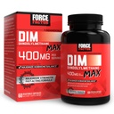 FORCE FACTOR DIM Max, Supplemento DIM 400mg, Estrogen Balance per le donne e gli uomini, Forza extra per l'acne ormonale, Metabolismo, Menopausa, PCOS, Diindolylmethane, Assorbimento Superiore, 60 capsule