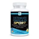 Nordic Naturals Ultimate Omega-D3 Sport, Limone - 60 Gel Morbidi - 1480 mg Omega-3 + 1000 IU Vitamin D3 - Certificato NSF - Supporta Muscolo, Bones, Focus & Endurance - 30 Serve