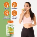 Sour mela aromatizzata vitamina C Gummies Mega Dose - 1050 mg Vitamina C - Migliora il sistema immunitario e supporta la salute del cuore - Grande degustazione e facile da ingoiare (2 Pack)