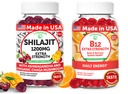 Lunakai USA Made Shilajit & B12 Extra Strength Gummies Bundle – Energy, Focus e Daily Wellness – Vegan & Delicious