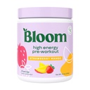 Bloom Nutrition High Energy Pre Workout con Beta Alanine, Ginseng e L Tyrosine per Amino Energy, Polvere di caffeina naturale da Estratto di tè verde, Keto, Miscela di bevanda senza zucchero, Mango di fragola