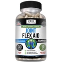 Kaya Naturals Mobility Flex Aid - Integratore di supporto per la mobilità per gli uomini e le donne - Capsule erboriche con Glucosamine Sulfate - per il supporto al ginocchio e la salute della mobilità - 30 Conte