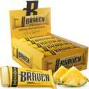 Barrette di ananas dell'ananas del braven Bar (1.59 oz, confezione da 20) – Cuciture di energia con 5g Proteine – Spuntini di energia on-the-Go per la corsa, l'escursionismo e lo sport - Snack senza glutine per il potenziamento dell'energia sostenibile