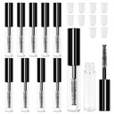 Adecco LLC AHIER 10 pz 4ML riutilizzabile contenitore tubo bottiglia vuoto per olio di crescita della ciglia / Mascara con pennello per casa e viaggio (10p)...