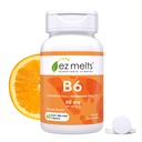 EZ Melts Dissolvable Vitamin B6 50 mg, Senza zucchero, Alimentazione 1-Month - 1 confezione