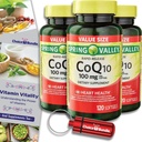 Scelta Bundle Spring Valley Rapid-Release CoQ10 Coenzyme Q10 100 mg Softgels 120 CT 3 pk (360 Totale) + Vitamin Guide & Pill Container (5 voci)!