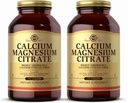 Solgar Calcium Citrato di Magnesio, 250 compresse (pacchetto di 2) - Supporta Bones e denti sani - Supporto di sistema muscoloscheletrico e nervoso - Altamente assorbibile - Non OGM e Vegan - 100 Serve totali