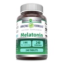 Incredibile Formulas Melatonin Supplemento | 3 Mg Per Serving | 240 compresse | Non-GMO | Gluten-Free | Made in USA