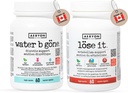 Acqua B Gone [Fornitura di 20 giorni] & Lose It [Fornitura di 30 giorni] - Pacchetto di valore – Pillole diuretiche per le donne – Ridurre la ritenzione idrica e Bloating – Trova il sollievo PMS – 60 capsule vegan