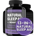 NooMost Natural Sleep Aid Integratori con Magnesio,L theanine & Garcinia | Pillole per sonno profondo e riposante per gli adulti | Non-Habit-Forming | Aiuta a cadere Asleep Fast Stay Asleep Longer | 60 Tabs