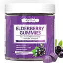 Elderberry Gummies Integratore di supporto immunitario: Vitamina C di Elderberry e Zinc forniscono supporto antiossidante Gluten Free 130 Gummies