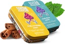 SuperMush Daily SuppleMint - 2 Flow & Focus Mints + 2 Creatività & Connection Mints - Integratori di menta di funghi - Lions Mane, Cordyceps, e Reishi funghi misti
