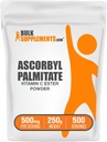 BulkSupplements.com Ascorbyl Palmitate Powder - Vitamina C Ester, Vitamina C Supplement - Gluten Free, 500mg per Serving, 250g (8.8 oz) (Pack of 1)