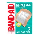 Band-Aid Brand Skin-Flex Adhesive Bandages per il primo soccorso e la cura del tessuto di tagli minori e graffi e bruciature, Bandaggi sterili flessibili per Fingers & Knees, Extra Large, All One Size, 7 ct