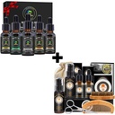 XIKEZAN Regali per uomini w / barba Kit e 5 olio di barba profumato