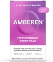 Amberen Perimenopause, Peri-Menopause Multi-Symptom Relief, Vitamina B, Vitamina E & Antiossidanti Supplemento, clinicamente indicato per aiutare a sostenere l'equilibrio dell'ormone, Hot Flashes & Night Sweats, 60 Conte