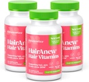 HairAnew Hair Growth Vitamins for Thicker Stronger Hair | Funziona per le donne e gli uomini Tutti i tipi di capelli | 11 Vitamine di capelli & ingredienti | 5000mcg Biotin | Vegan | Indipendente testato | 60 capsule (3)