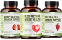 Integratore di supporto per la pressione sanguigna per la salute del cuore - Supporta la pressione sanguigna e la circularità sana naturalmente con Hawthorn Berry & Hibiscus. Vitamine Pillole per Ipertensione sana (BP) & Cuore sano.