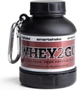 Smartshake Whey2Go Black Protein Powder Storage Container 50g – BPA Free Shaker Bottiglia Funnel per Whey Protein Powder + Protein Shakes 110ml, DC Comics Batman Gifts for Men (nero)