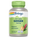 SOLARAY Ginger Root 1100mg | Digestione sana, articolazioni e movimento & Stomach Discomfort Support | Whole Root | Non-GMO & Vegan | 180 VegCaps