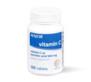 MAJOR Vitamina C-500 mg Acido ascorbico - Vitamina C Tablets - Integratore alimentare - 100 Conte (1 Confezione)