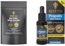 BEE e si Bundle, Granule di polline di api, 5oz Bag, con 100% naturale Propolis Estratto Gocce, Ultra Pure, Integratore di supporto immunitario, Superfood, Antipasti, Vitamine,