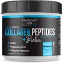 Polvere del collagene del bare intenzionalmente non aromatizzata - polvere di peptidi del collagene con acido biotina e ialuronico - polvere di proteine del collagene non-OGM e dell'erba con proteine 10g - polvere del collagene di Keto 40 Servings