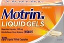 Motrin IB 200mg Ibuprofen Liquid Gel Riduttore/Fever per Aches & Pain, 120 ct