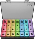 Extra grande organizzatore settimanale di pillole 4 volte al giorno, Fullicon XXL Large Pill Box, 7 Day Medicine Organizer, Nero caso di pillola per vitamina / olio di pesce / materie prime