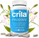 Integratori di prostata CRILA per gli uomini - 60 Ct. I Formula naturale per i minori viaggi da bagno* & Sonno migliorato, supporto brevettato alla prostata con NO Saw Palmetto Extract & NO Effetti collaterali*