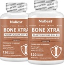 NuBest Bone Xtra Plant-Based Bone Strength Formula con calcio, magnesio da alghe marine, fosforo, vitamina C, K2, D3 | Immunity & Maximum Calcium Absorption