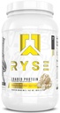 RYSE ha caricato la polvere proteica - Burro di arachidi della vaniglia - isolato e concentrato di proteine del siero di 25g con fibre prebiotiche & MCT - Carburo basso, zucchero basso, digestivo-Friendly - 27 Serve / 2 lb vasca